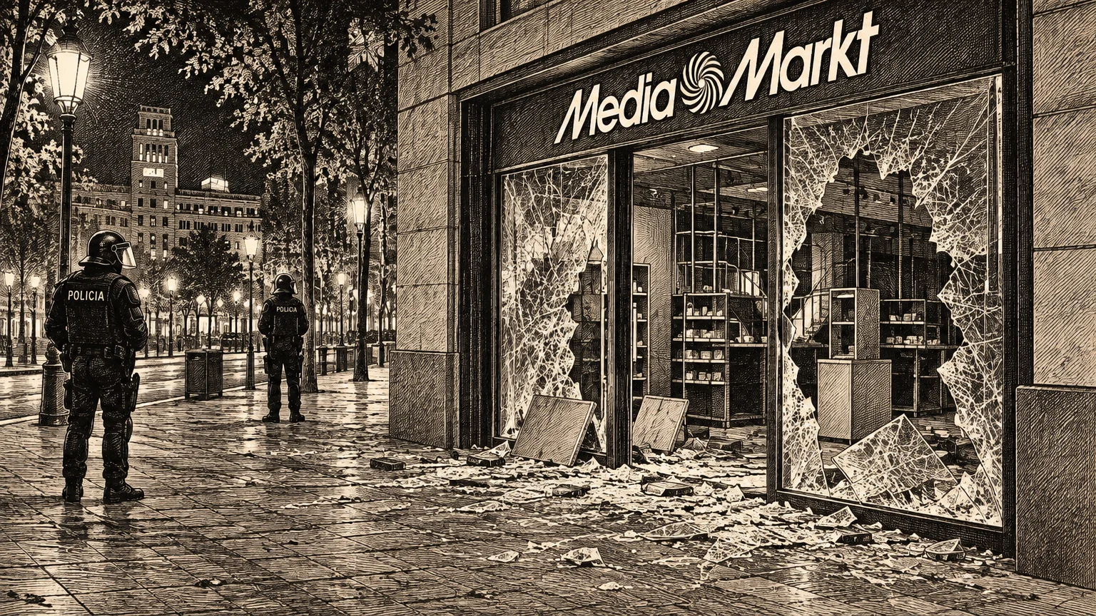 Investigación policial y cierre de canales digitales tras los saqueos en Barcelona